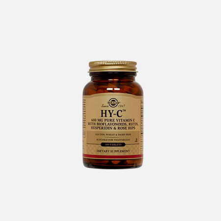 Hy-C (600 mg de vitamina C 100 mg de bioflavonoides) – 100 tabletas – Solgar