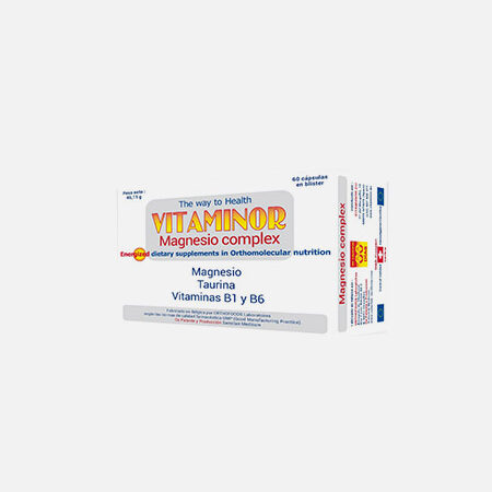 Complejo MAGNESIO – 60 cápsulas – Vitaminor