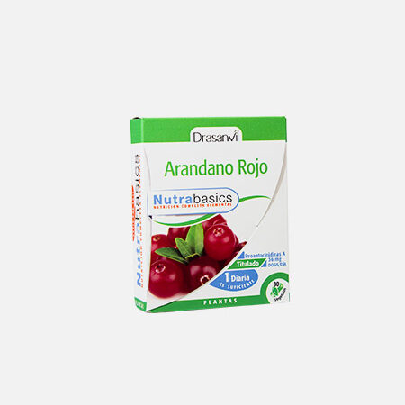 Nutrabasics Cranberry Red – 30 cápsulas – Drasanvi
