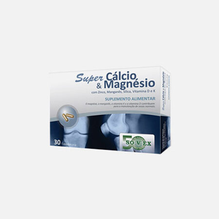 Súper calcio y magnesio – 30 cápsulas – Sovex