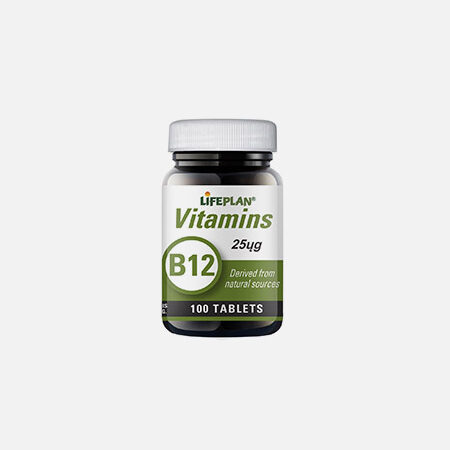 Vitamina B12 25mcg – 100 comprimidos – Lifeplan