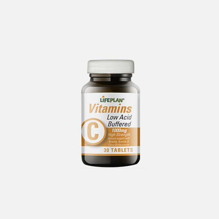 Vitamina C baja en ácido (tamponada) 1000mg – 30 comprimidos – LifePlan