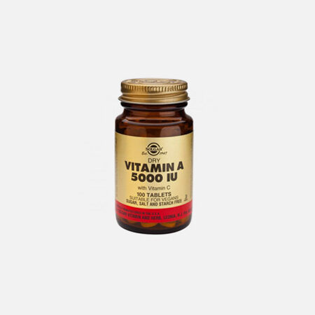 Vitamina A 1502ug (5000 iu) – 100 tabletas – Solgar