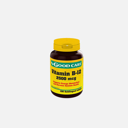 Vitamina B12 2500 mcg – 100 tabletas – Good Care