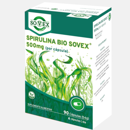 Spirulina Bio – 90 cápsulas – Sovex