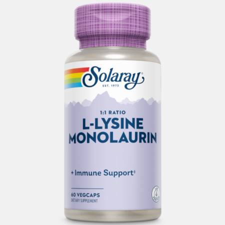 L-Lysine & Monolaurin – 60 Vegcaps – Solaray