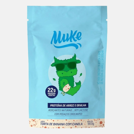 Muke Proteína Vegetal Plátano y Canela – 900g – +Mu