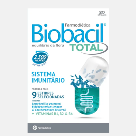 Biobacil Total – 20 cápsulas – Farmodiética