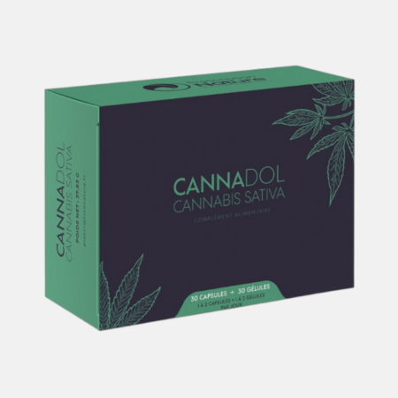 Cannadol Cannabis sativa – 30 cápsulas HPMC + 30 cápsulas blandas