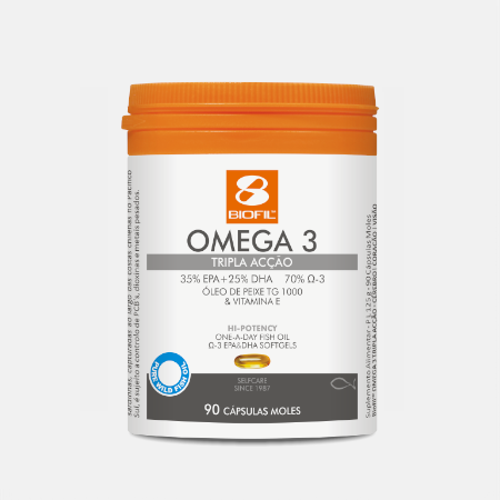 Omega 3 1000mg Triple Acción 35/25 700 – 90 cápsulas – BioFil