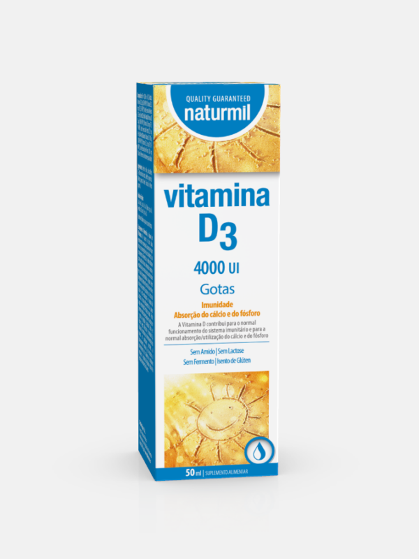 Vitamina D3 4000 UI gotas - 50 ml - Naturmil