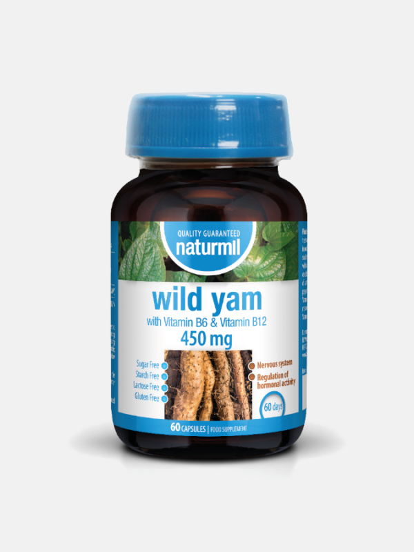 Wild Yam 450mg - 60 cápsulas - Naturmil