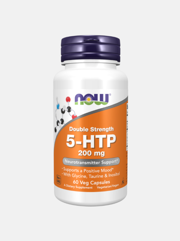 5-HTP Double Strength 200mg - 60 cápsulas - Now