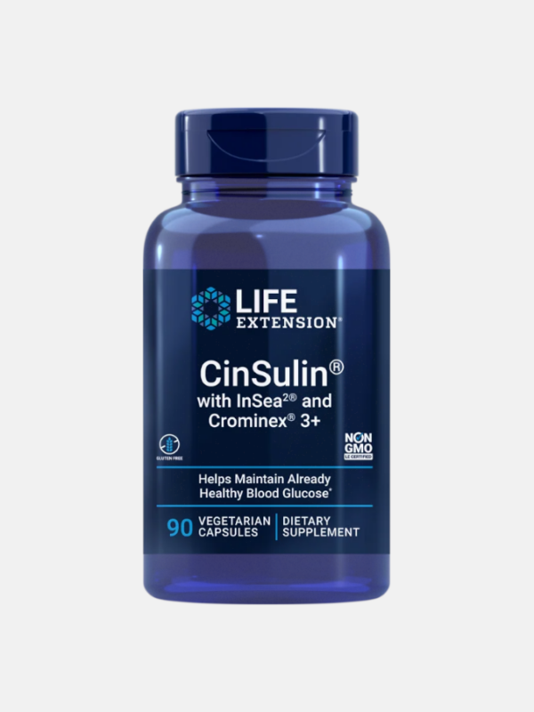 CinSulin® with InSea2® and Crominex® 3+ - 90 cápsulas - Life Extension
