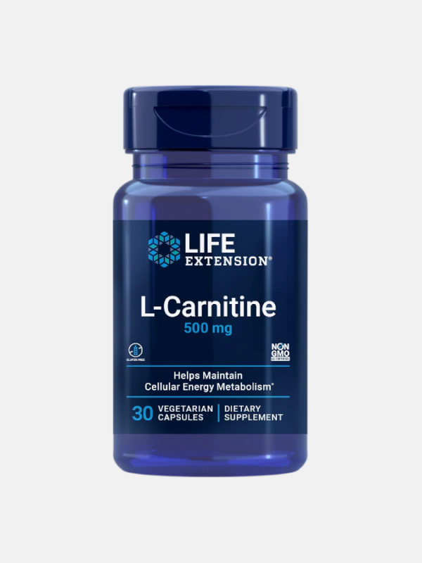 L-Carnitine 500mg - 30 cápsulas - Life Extension