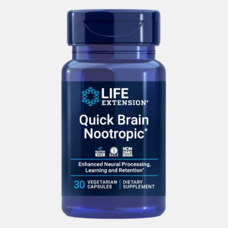 Quick Brain Nootropic – 30 cápsulas – Life Extension