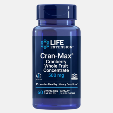 Cran-Max Cranberry Extract 500mg – 60 cápsulas – Life Extension