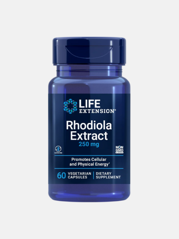 Rhodiola Extract (3% Rosavins) 250mg - 60 cápsulas - Life Extension