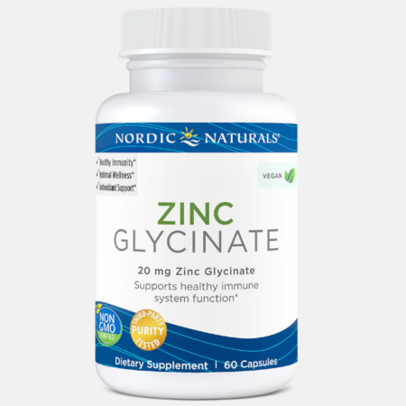 Zinc Glycinate – 60 cápsules – Nordic Naturals