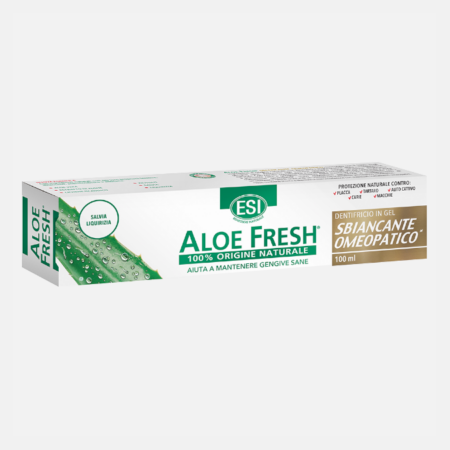Gel de dientes Aloe Fresh blanqueadora homeopática – 100ml – ESI