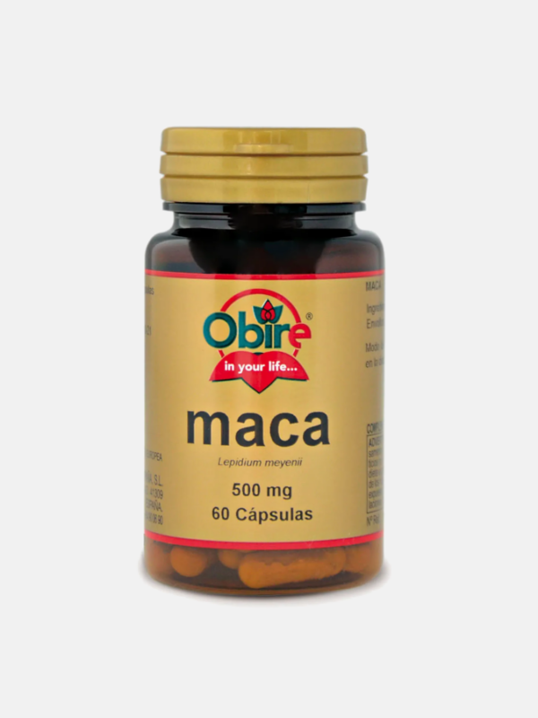 Maca 500mg - 60 cápsulas - Obire