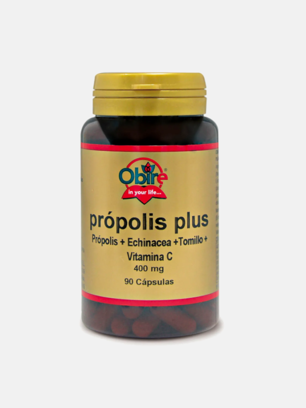 Propóleo Plus - 400 mg - 90 cápsulas - Obire