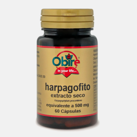 Harpagofito 500mg – 60 cápsulas – Obire