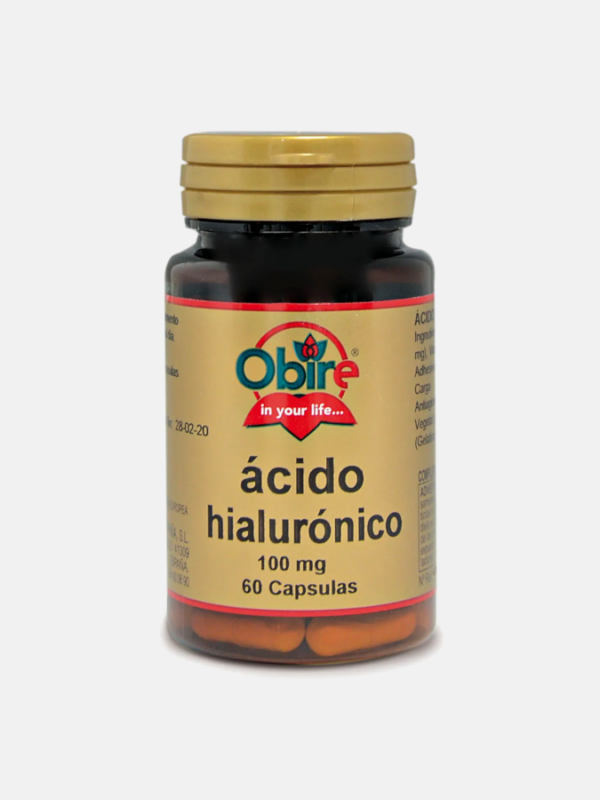 Ácido Hialurónico 100mg - 60 cápsulas - Obire