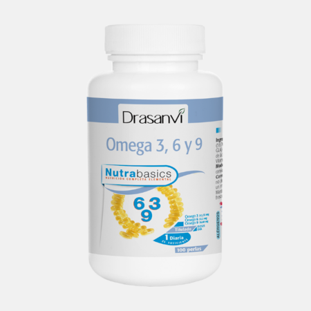 Nutrabasics Omega 3, 6 y 9 – 100 cápsulas – Drasanvi