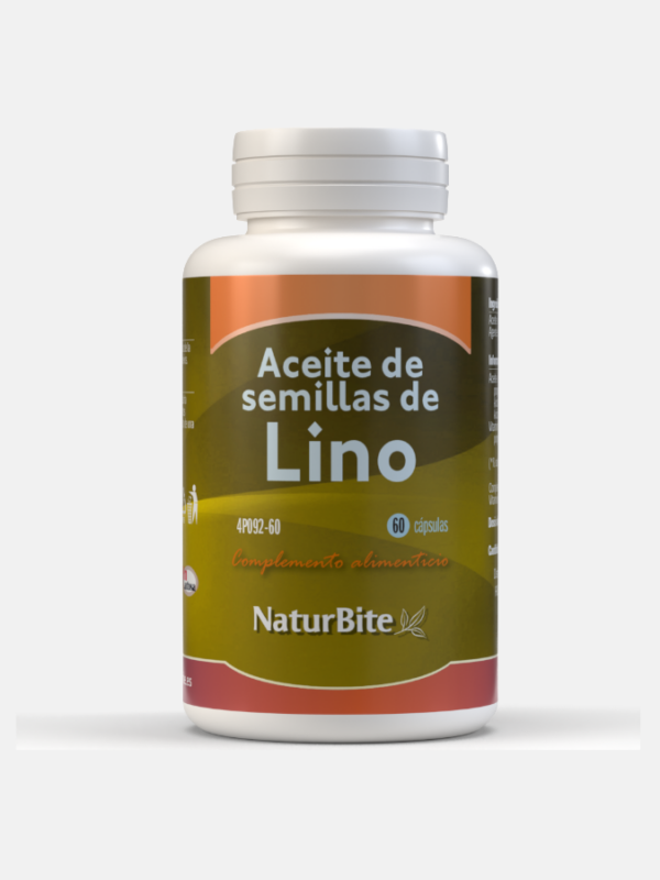 Aceite de semillas de Lino 1000mg - 60 cápsulas - NaturBite