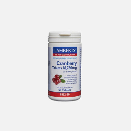 Cranberry 18750 mg – 60 tabletas – Lamberts