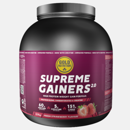 Supreme Gainers 2.0 Fresa – 2,9kg – Gold Nutrition