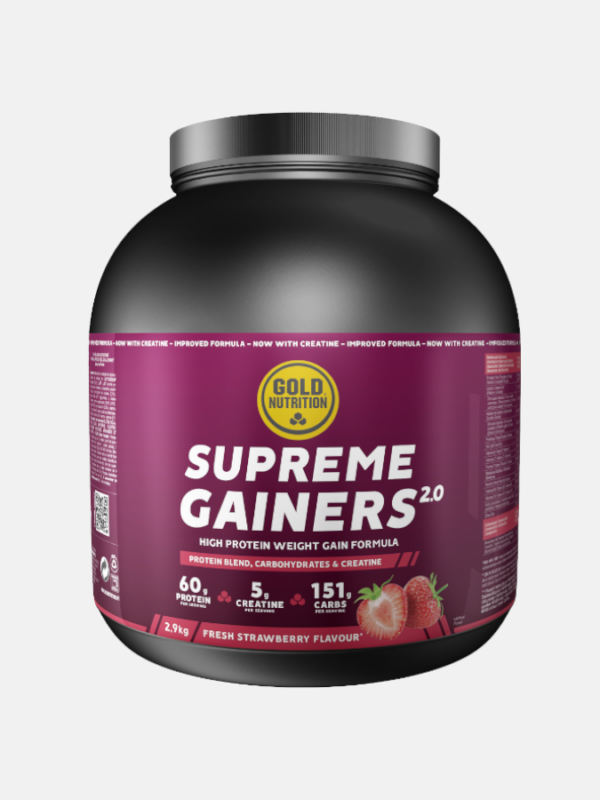 Supreme Gainers 2.0 Fresa - 2,9kg - Gold Nutrition