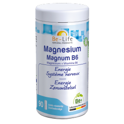 Magnesio Magnum B6 – 90 cápsulas – Be-Life