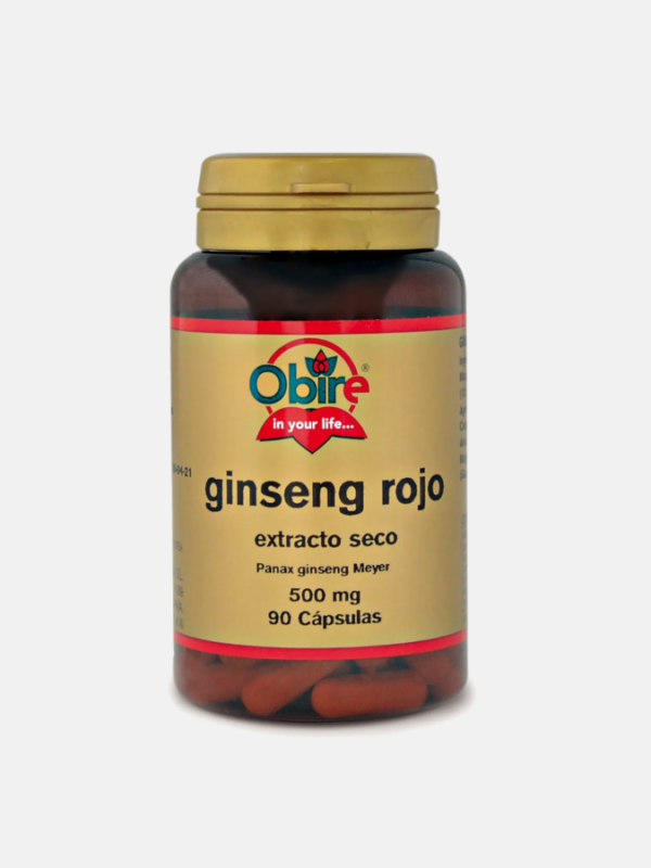 Ginseng Rojo 500mg - 90 cápsulas - Obire