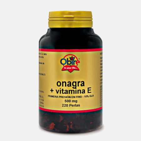Aceite de Onagra 500mg – 450 cápsulas – Obire