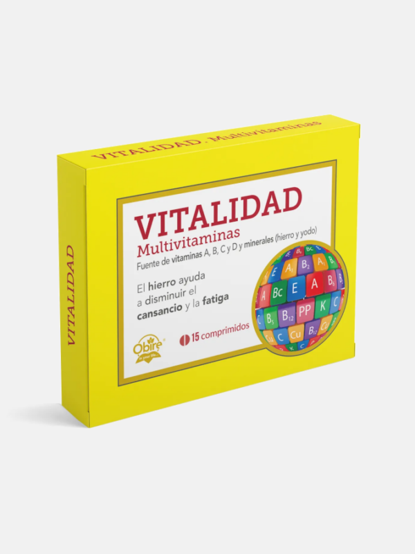 Vitalidad Multivitaminas - 15 comprimidos - Obire