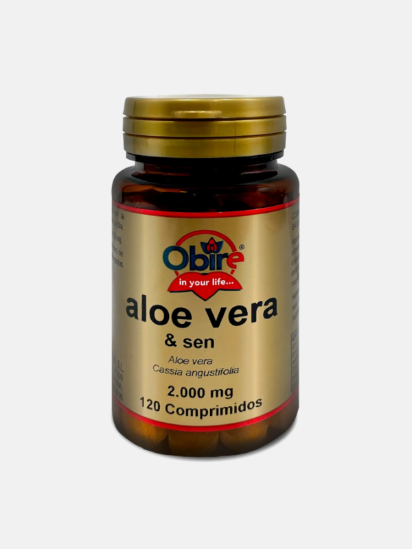 Aloe vera con sen - 120 comprimidos - Obire