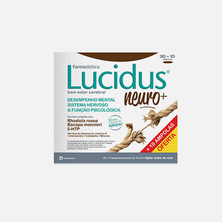 Lucidus Neuro+ – 30+10 ampolas – Farmodiética