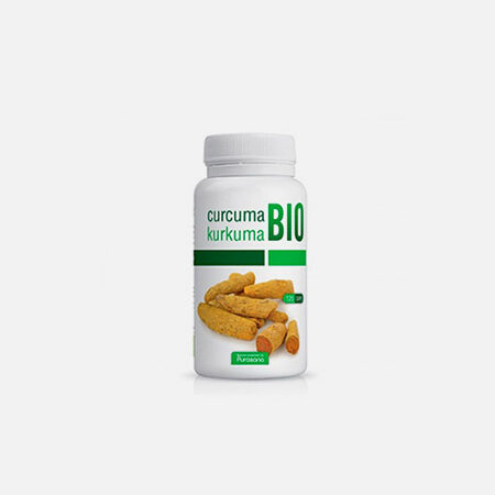 Cúrcuma (Curcuma) BIO 325 mg – Purasana – 120 cápsulas