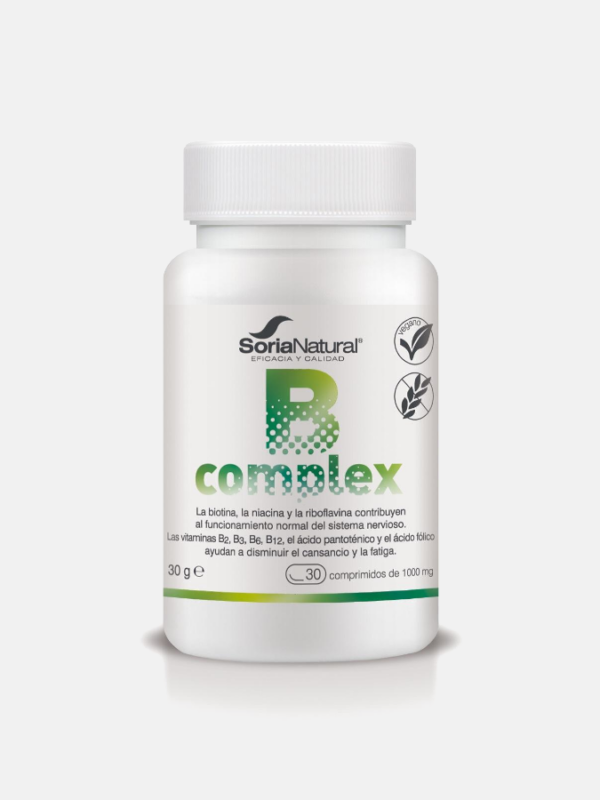 B Complex - 30 comprimidos - Soria Natural