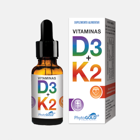 Vitaminas D3 + K2 – 30ml – PhytoGold