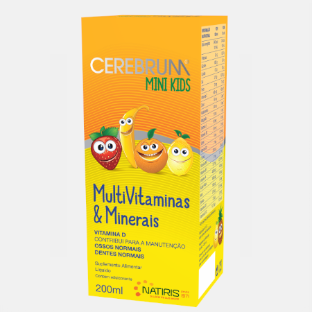 Cerebrum Mini Kids Multivitaminas y Minerales – 200ml – Natiris