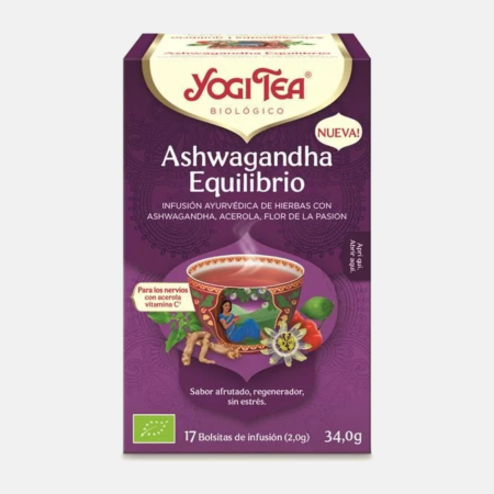Ashwagandha Equilíbrio BIO – 17 saquetas – Yogi Tea