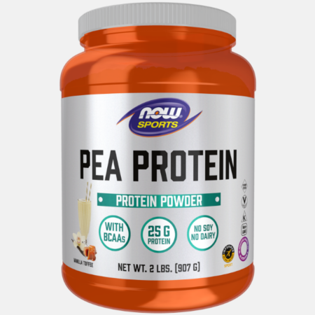 Pea Protein Vanilla Toffee – 907g – Now