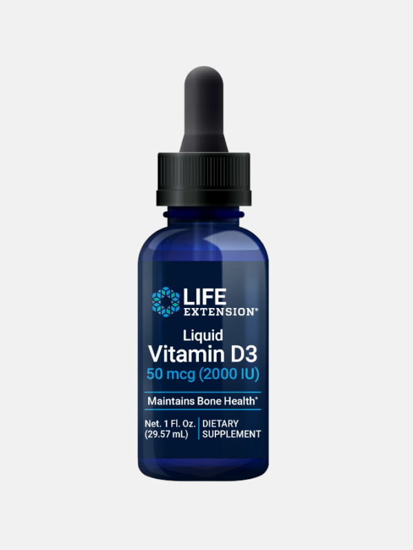 Liquid Vitamin D3 2000IU - 29,57ml - Life Extension
