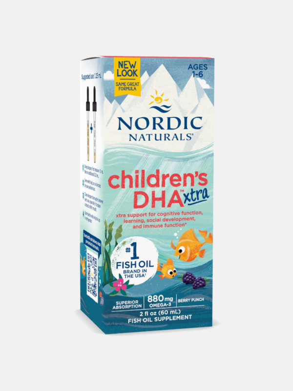 Children's DHA Xtra Berry Punch Liquid - 60ml - Nordic Naturals