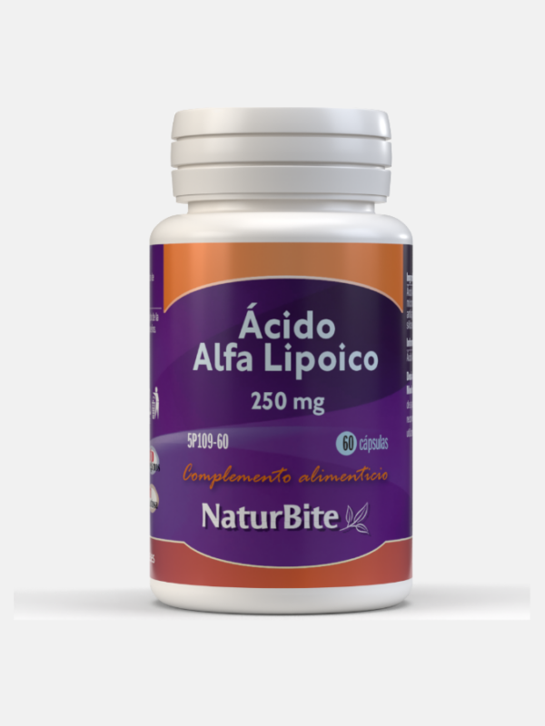 Ácido Alfa Lipoico 250mg - 60 cápsulas - NaturBite