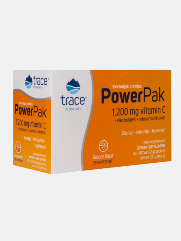 Electrolyte Stamina Power Pak Orange Blast - 30 packets - Trace Minerals