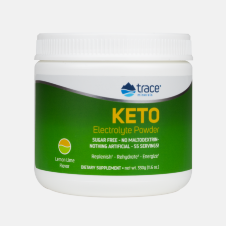 Keto Electrolyte Powder Lemon Lime – 330g – Trace Minerals